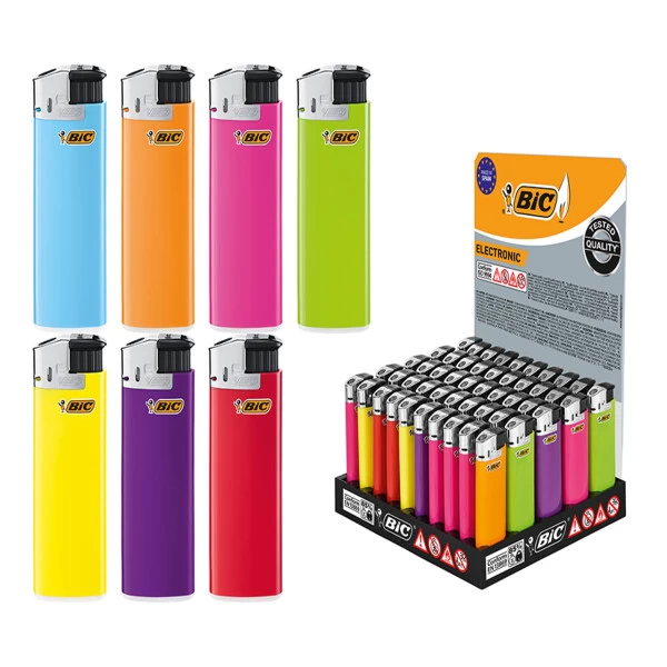 BIC Feuerzeug: Electronic Maxi Farb-Mix J38 - 50er Display 3 BIC Feuerzeug: Electronic Maxi Farb-Mix J38 - 50er Display