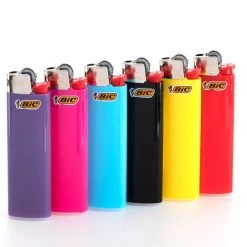 BIC Feuerzeug: Reibrad Slim Farb-Mix J23 - 5er Set