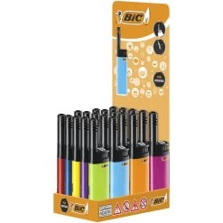 BIC Stabfeuerzeug Mini - Der Handliche Hybrid Aus Electronic Und Stabfeuerzeug 1 Würfel