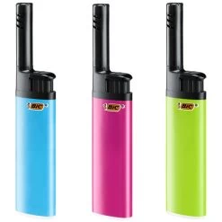 BIC Stabfeuerzeuge - 3 Stück Mini - Der Handliche Hybrid Aus Electronic Und Stabfeuerzeug