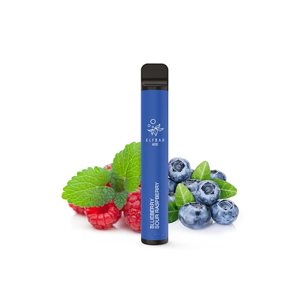 Blueberry Sour Raspberry - ELF BAR 600 Vape / Einweg E Zigarette / E Shisha 20mg/ml 3 Blueberry Sour Raspberry - ELF BAR 600 Vape / Einweg E Zigarette / E Shisha 20mg/ml
