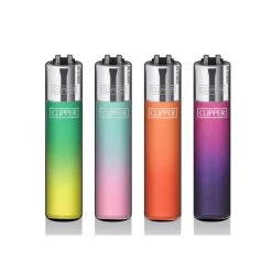 Clipper Feuerzeuge 4er Set: Metallic Gradient Medium