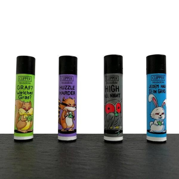 Clipper Feuerzeuge 4er Set: 420 Forest 4 Clipper Feuerzeuge 4er Set: 420 Forest – Bild 2