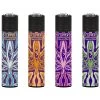 Clipper® Feuerzeuge 4er Set: Psychedelic Leaf -Vape Verkauf clipper feuerzeuge 4erset psychedelic leaf