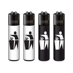 Clipper Feuerzeug 4er Set FFX Nazi Trash