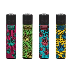 Clipper® Feuerzeuge 4er Set: Leaves 40