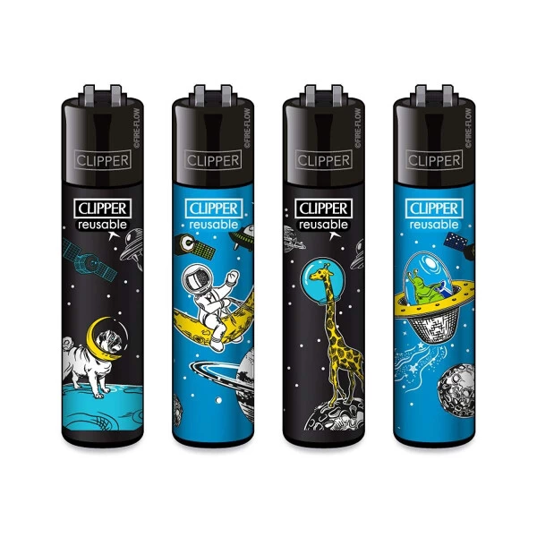 Clipper® Feuerzeuge 4er Set : Lost In Space 3 Clipper® Feuerzeuge 4er Set : Lost In Space
