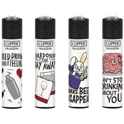 Clipper Feuerzeug 4er Set Mixed Feelings