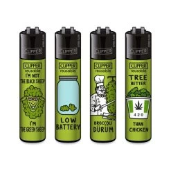 Clipper® Feuerzeuge 4er Set : Think Green