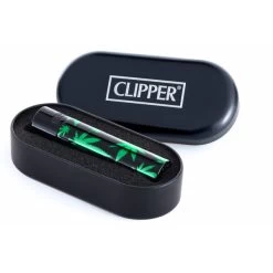 Clipper Metall Feuerzeug: Green Leaves V2 (Grün-Schwarz) 7 Clipper Metall Feuerzeug: Green Leaves V2 (Grün-Schwarz) -Vape Verkauf clipper metall green leaves schwarz3