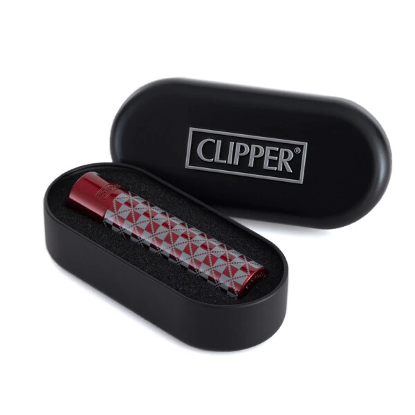 Clipper Metall Feuerzeug: British Laser Rot 5 Clipper Metall Feuerzeug: British Laser Rot – Bild 3