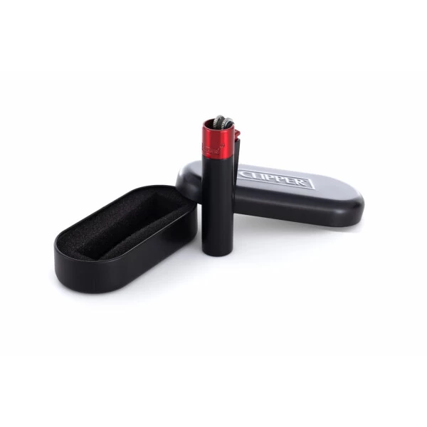 Clipper Metall Feuerzeug: Lava V1 (Schwarz Rot) 3 Clipper Metall Feuerzeug: Lava V1 (Schwarz Rot)