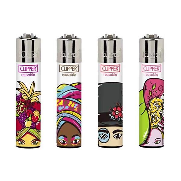 Clipper Feuerzeuge - 4er Set: Crazy Hats 3 Clipper Feuerzeuge - 4er Set: Crazy Hats