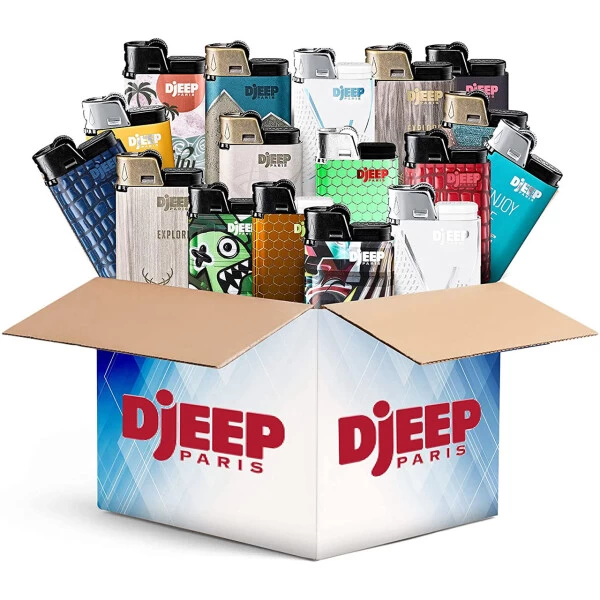 Djeep Feuerzeug 4er Mix - 4 Zufällig Ausgewählte Djeep Motive 3 Djeep Feuerzeug 4er Mix - 4 Zufällig Ausgewählte Djeep Motive