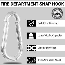 Feuerwehr Karabinerhaken 5 Stück, 70x7 -Vape Verkauf feuerwehr karabinerhaken 5 stueck 70x74 1