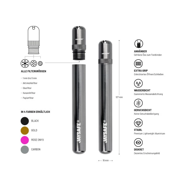 Jaysafe Joint Holder Case Der Extraklasse Carbon 4 Jaysafe Joint Holder Case Der Extraklasse Carbon - Image 2