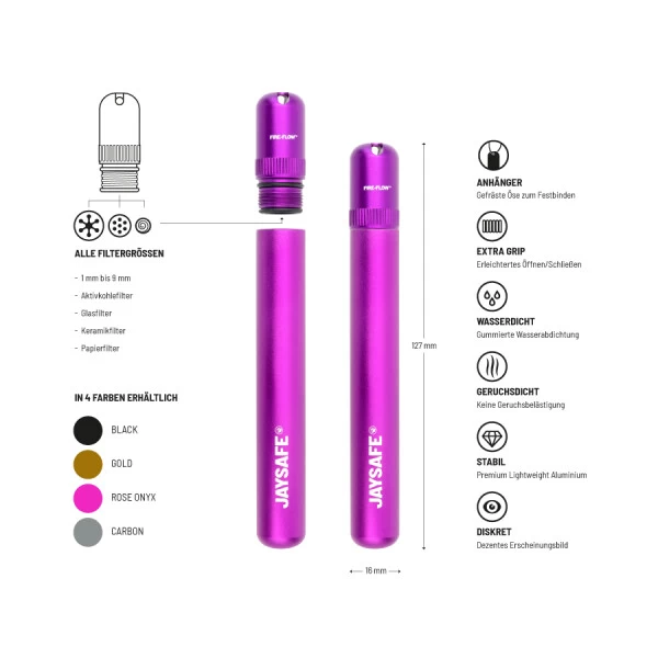 Jaysafe Joint Holder Case Der Extraklasse Rose Onyx 4 Jaysafe Joint Holder Case Der Extraklasse Rose Onyx - Image 2
