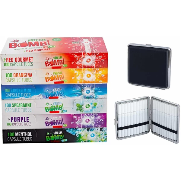 Fresh Bomb Hülsen Mix Mit Allen Sorten Und Etui Von Sunmondo 3 Fresh Bomb Hülsen Mix Mit Allen Sorten Und Etui Von Sunmondo