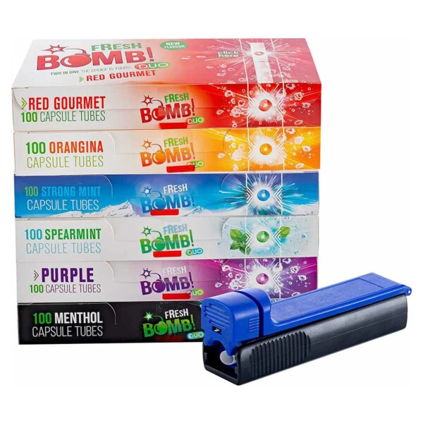 Fresh Bomb Hülsen Mix Mit Allen Sorten Und Stopfer Von Sunmondo 3 Fresh Bomb Hülsen Mix Mit Allen Sorten Und Stopfer Von Sunmondo