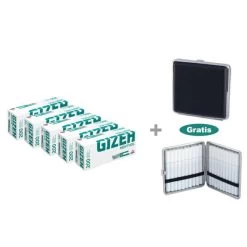 Gizeh Menthol Filter Hülsen 5 X 200 Stück + Gratis Zigarettenetui