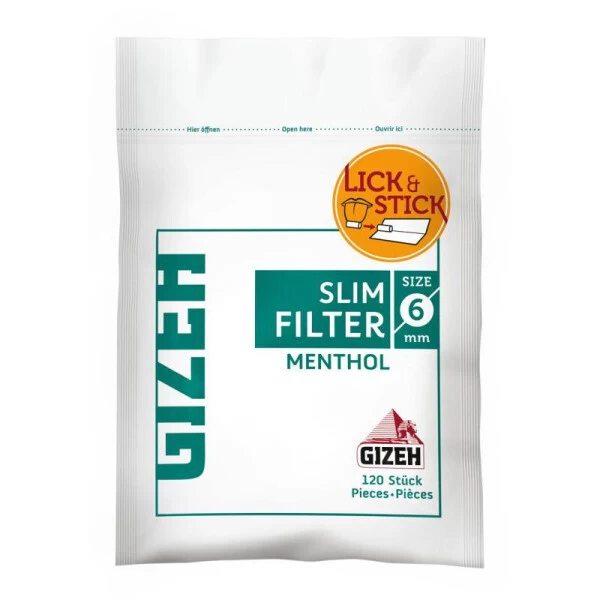 Gizeh Menthol Slim Dreh-Filter 10 Beutel Mit Je 120 Filter 4 Gizeh Menthol Slim Dreh-Filter 10 Beutel Mit Je 120 Filter - Image 2