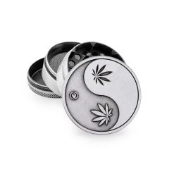 Metall Grinder 3-teilig, 40 Mm, Keep Blazing Silber