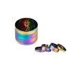 Zink Grinder 4-teilig, 50 Mm, Rainbow Rasta Lion -Vape Verkauf grinder 4tlg zink happy smiley