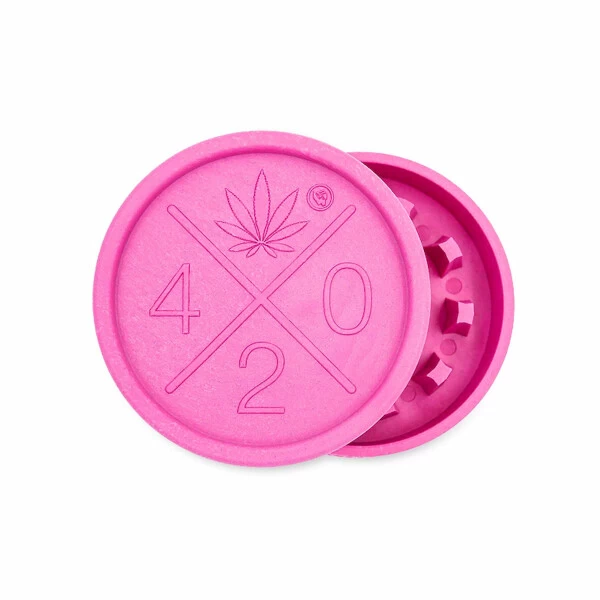 Hemp Grinder 2-teilig, 55 Mm, 420 Pink 3 Hemp Grinder 2-teilig, 55 Mm, 420 Pink