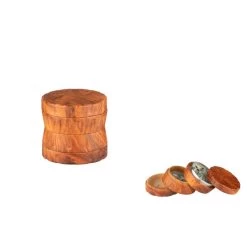 Holz Grinder 4-teilig, 50 Mm, Dunkles Holz