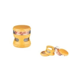 Holz Grinder 4-teilig, 62 Mm, Helles Holz