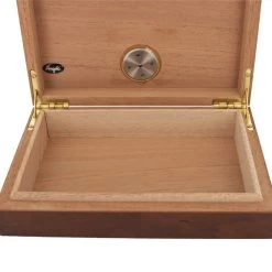 Humidor Mini 19x13x4cm Wurzelholzdekor -Vape Verkauf humidor holz braun mini3