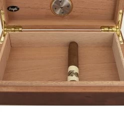 Humidor Mini 19x13x4cm Wurzelholzdekor -Vape Verkauf humidor holz braun mini4