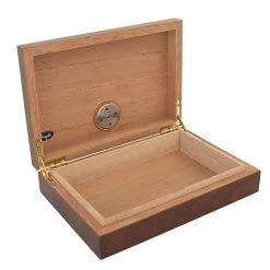 Humidor Mini 19x13x4cm Wurzelholzdekor -Vape Verkauf humidor holz braun mini5