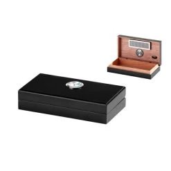 Humidor Schwarz Matt 19,8x10,9x4,3 Cm -Vape Verkauf humidor schwarz matt schwamm6