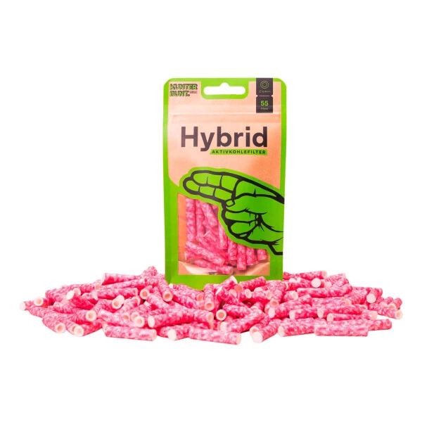 Hybrid Filter Supreme 'Magenta' Aus Zellstoff/Aktivkohle Ø 6,4mm 3 Hybrid Filter Supreme 'Magenta' Aus Zellstoff/Aktivkohle Ø 6,4mm