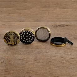Metal Grinder 4-teilig, 50 Mm, 420 Ufo Gold -Vape Verkauf metal grinder 4 teilig 50 mm 420 ufo gold4