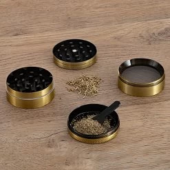 Metal Grinder 4-teilig, 50 Mm, 420 Ufo Gold -Vape Verkauf metal grinder 4 teilig 50 mm 420 ufo gold5