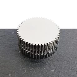 Metall Grinder 3-teilig, 55 Mm, Zahnrad Silber