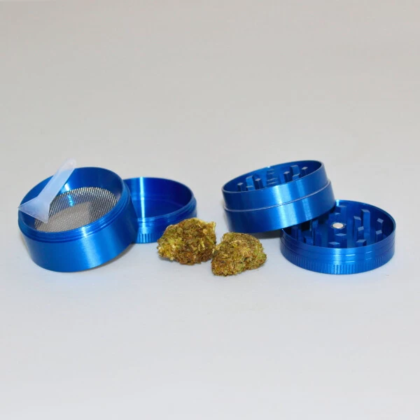 Metall Grinder 4-teilig, 30 Mm, Blau 5 Metall Grinder 4-teilig, 30 Mm, Blau – Bild 3