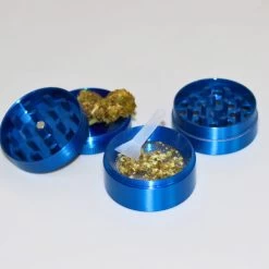 Metall Grinder 4-teilig, 40 Mm, Blau -Vape Verkauf metall grinder 4 teilig 40 mm blau3