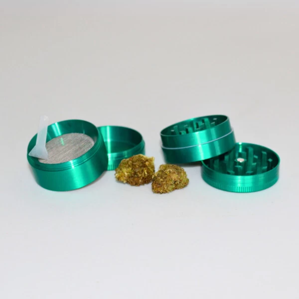 Metall Grinder 4-teilig, 40 Mm, Grün 4 Metall Grinder 4-teilig, 40 Mm, Grün – Bild 2