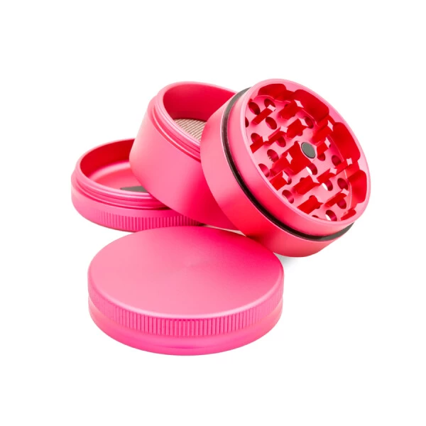 Metall Grinder 4-teilig, 50 Mm, Pink 4 Metall Grinder 4-teilig, 50 Mm, Pink – Bild 2