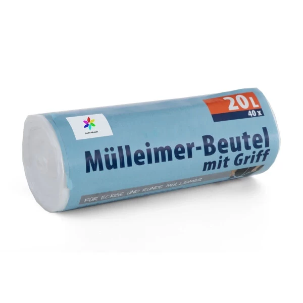 Müllbeutel 20 Liter Mit Griff 3 Rollen - Reißfest & Wasserdicht - 40 Stk Pro Rolle 4 Müllbeutel 20 Liter Mit Griff 3 Rollen - Reißfest & Wasserdicht - 40 Stk Pro Rolle – Bild 2