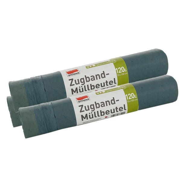 120L Blaue Müllbeutel Mit Zugband (120L Blau 3er) 3 120L Blaue Müllbeutel Mit Zugband (120L Blau 3er)