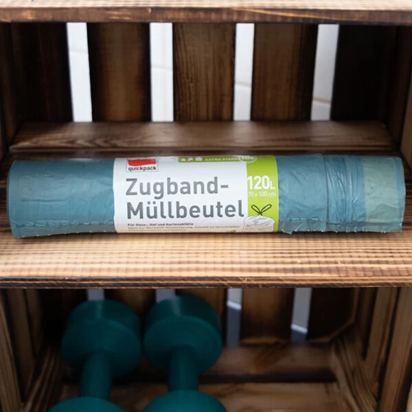 120L Blaue Müllbeutel Mit Zugband (120L Blau 3er) 7 120L Blaue Müllbeutel Mit Zugband (120L Blau 3er) – Bild 5