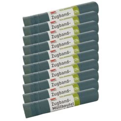 120L Blaue Müllbeutel Mit Zugband (120L Blau 10er)