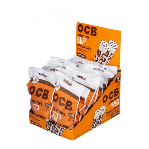 OCB Activ Tips Unbleached Extra Slim 6 Mm, 50er 4 OCB Activ Tips Unbleached Extra Slim 6 Mm, 50er - Image 2