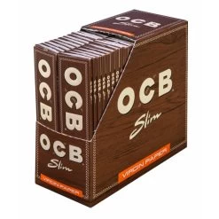 OCB Unbleached Slim Virgin Paper, 50 Heftchen à 32 Blatt