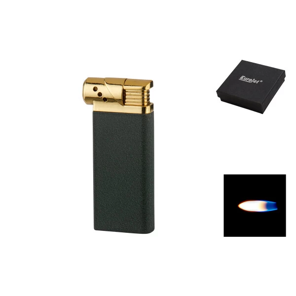 Eurojet Feuerzeug Pfeife Piezo Schwarz Matt/goldfarben 3 Eurojet Feuerzeug Pfeife Piezo Schwarz Matt/goldfarben