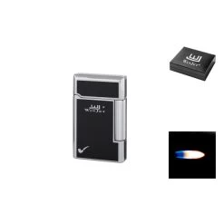 Winjet Prem. Pfeifenfeuerzeug Stein, Chrom Glänzend, Schwarz